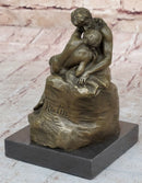 Vintage bronze the Kiss Nude Rodin Sculpture Art Deco Lost wax