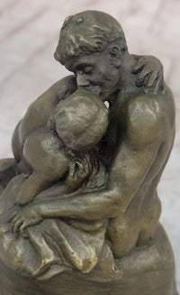 Vintage bronze the Kiss Nude Rodin Sculpture Art Deco Lost wax
