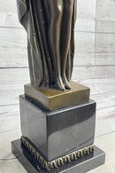 Semi Nude Woman Awakening Arms Outstretched Sexy Bronze Sculpture