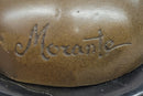 Signed Morante, Genuine Bronze sculpture, Hoop Dancer Art Deco Statue Decor