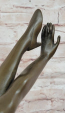Ballet Dancer Bronze Statue Female Sculpture Home Decor by Bruno Zach