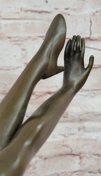 Ballet Dancer Bronze Statue Female Sculpture Home Decor by Bruno Zach