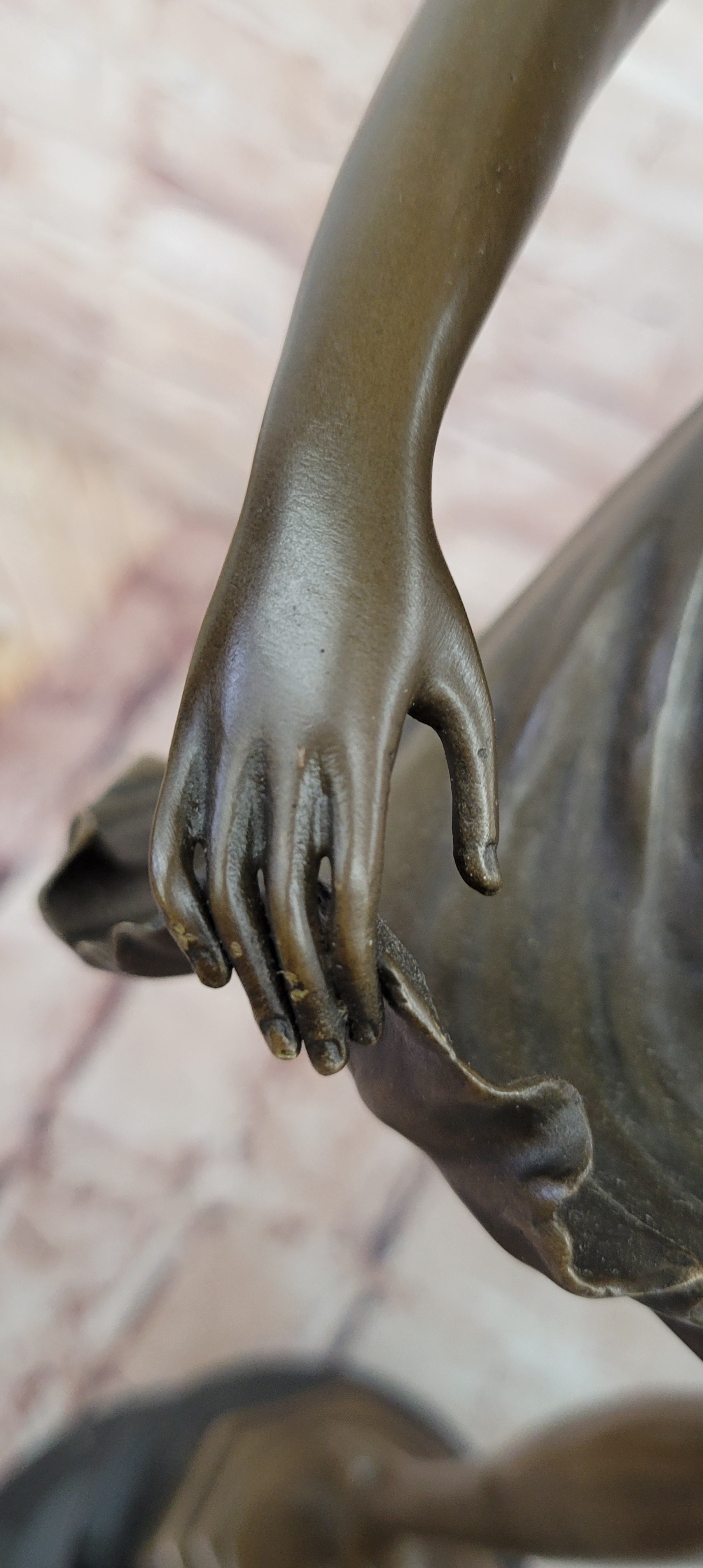 Ballet Dancer Bronze Statue Female Sculpture Home Decor by Bruno Zach