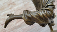 Female Figure in High Heels & Dress - Art Deco Bronze by Colinet