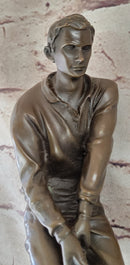 Golfer Playing Golf Bronze Marble Trophy PGA Signed Art