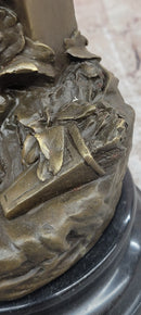 Hand Made Moreau Cupid with Wings Romantic Gesture Bronze Sculpture