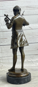 Wolfgang Amadeus Mozart Bronze Sculpture on Marble Base