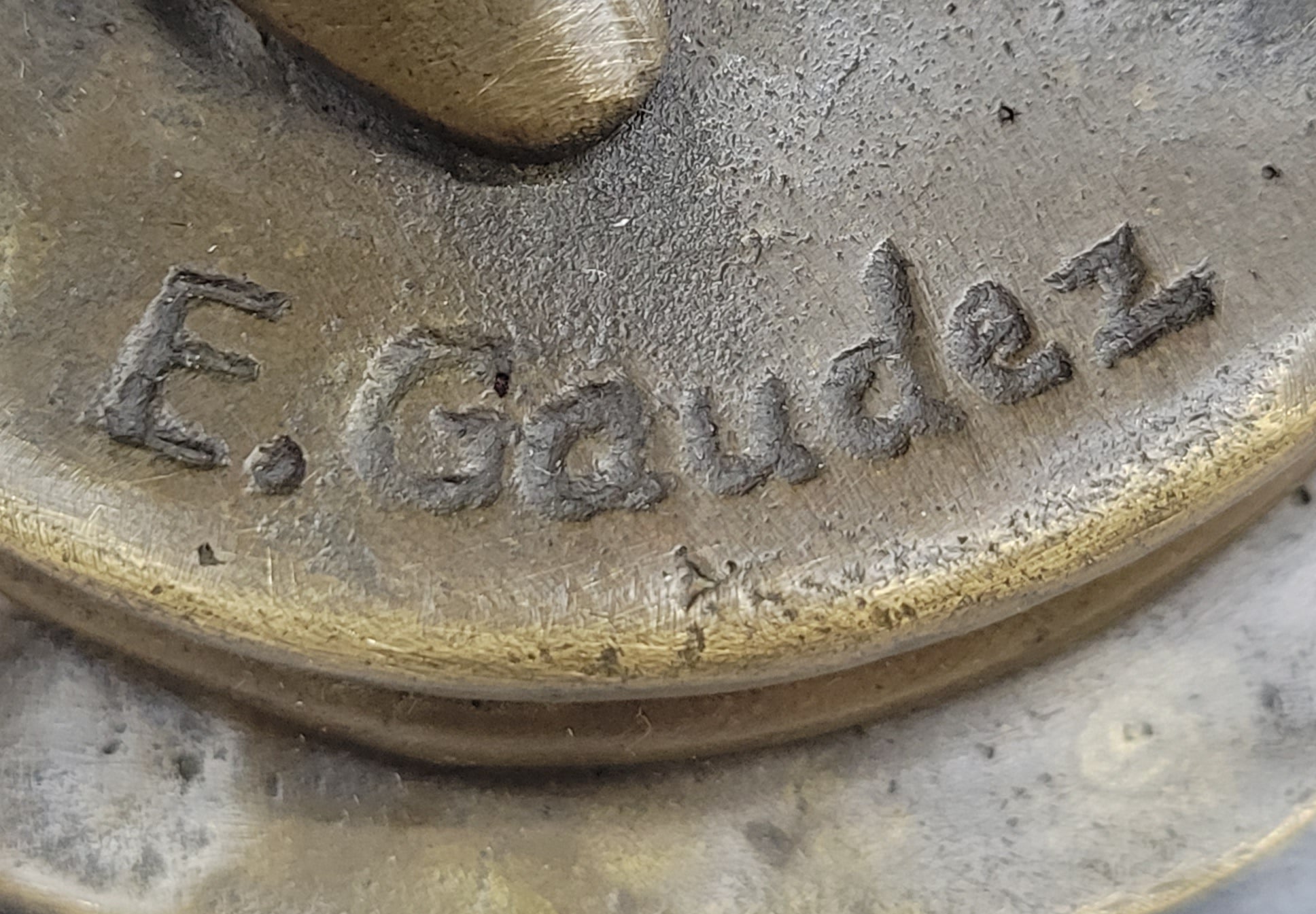 Lulli Enfant after Adrien Étienne Gaudez Bronze Violinist 15" x 5"