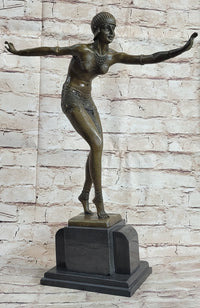 Phoenician Dancer Art Deco Bronze Sculpture by D.H. Chiparus 19" x 14"