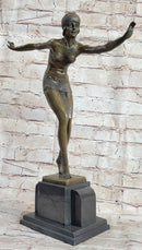 Phoenician Dancer Art Deco Bronze Sculpture by D.H. Chiparus 19" x 14"