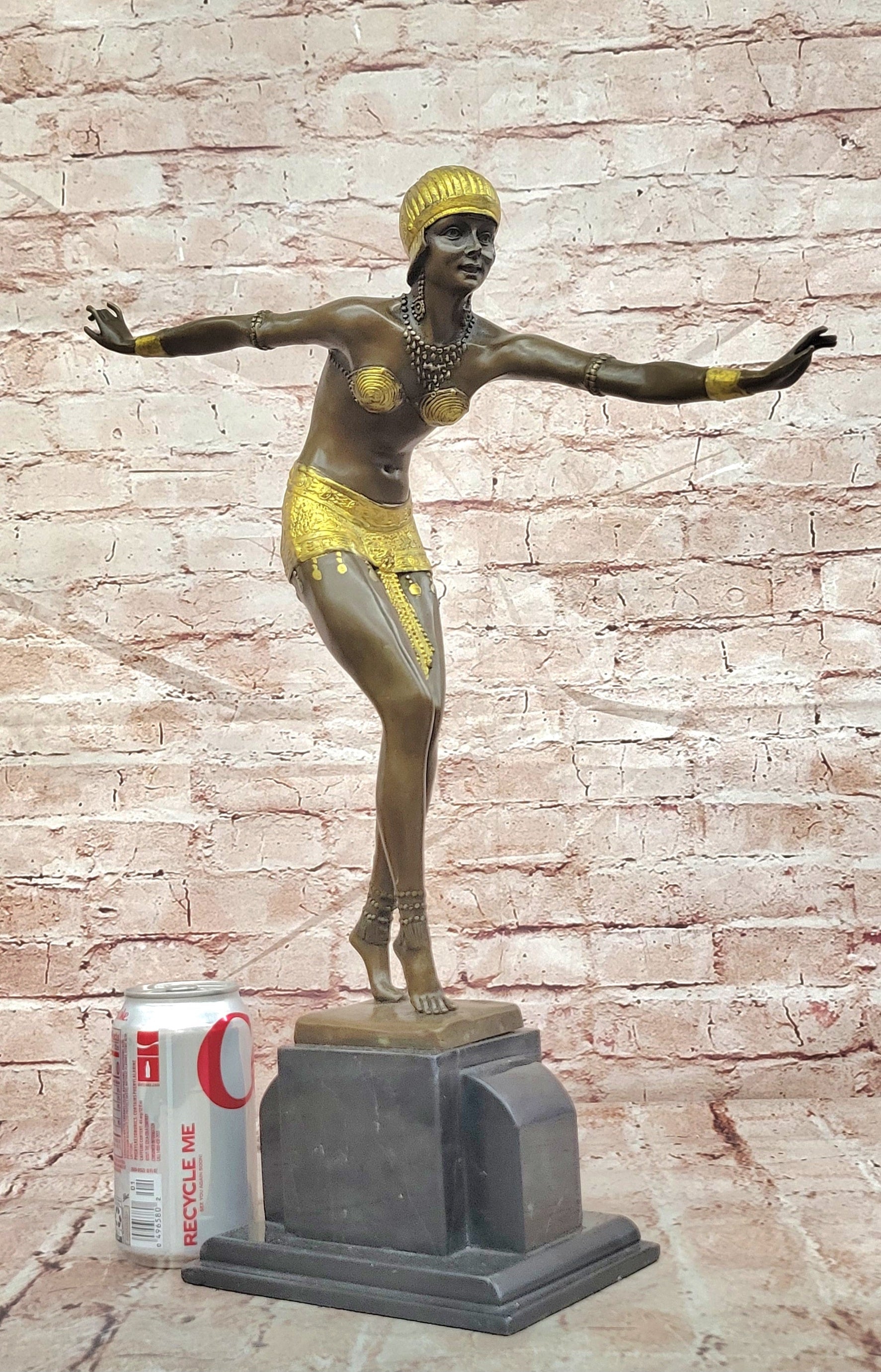 Chiparus Step Foot Dancer Bronze Sculpture Embodies the Grace of the Art Deco Era