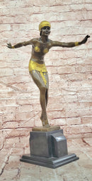 Chiparus Step Foot Dancer Bronze Sculpture Embodies the Grace of the Art Deco Era