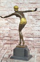 Chiparus Step Foot Dancer Bronze Sculpture Embodies the Grace of the Art Deco Era