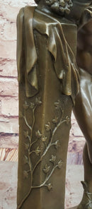 Hippolyte Alexandre Julien Moulin French Bronze Sculpture The Secret from Above