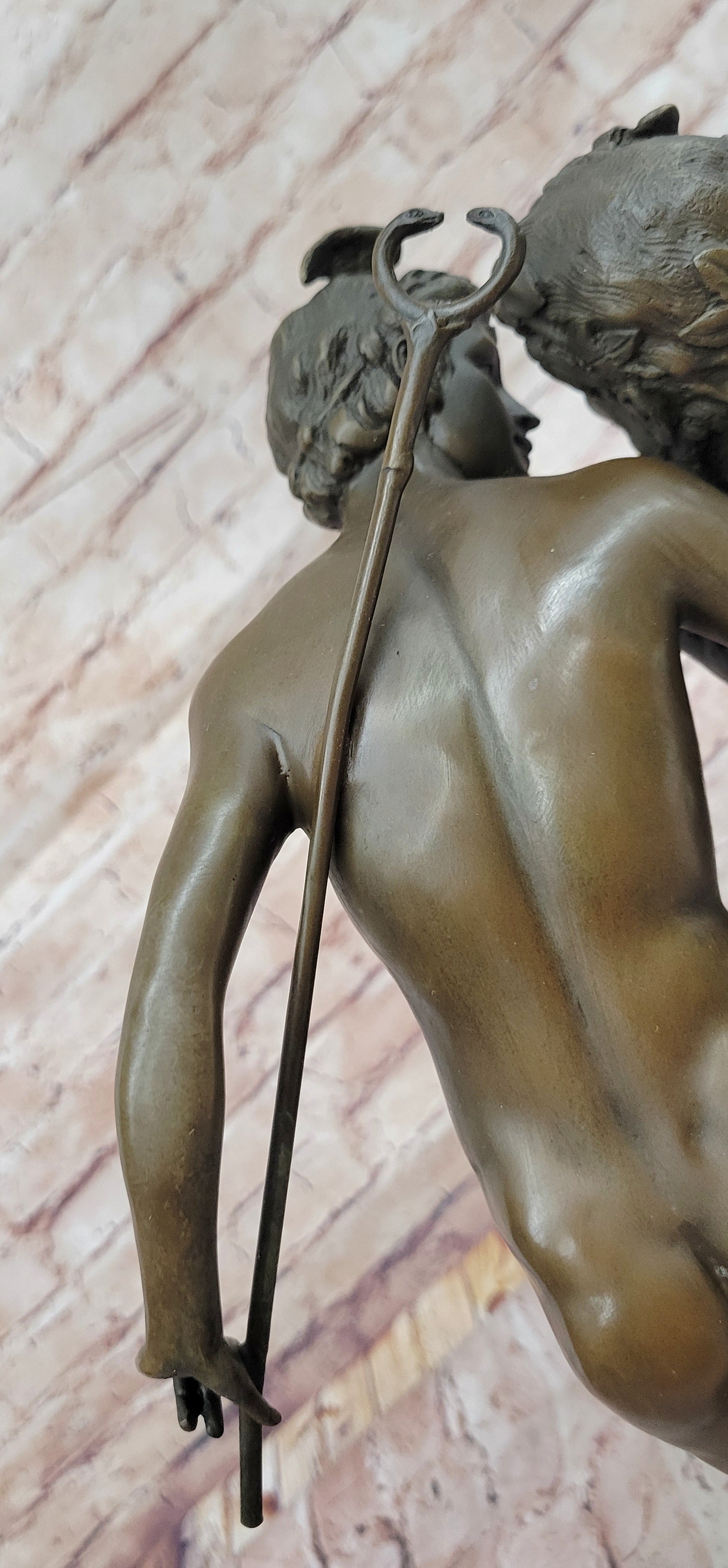 Hippolyte Alexandre Julien Moulin French Bronze Sculpture The Secret from Above