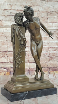 Hippolyte Alexandre Julien Moulin French Bronze Sculpture The Secret from Above