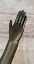 Signed Preiss Dancer Ballerina Genuine Bronze Sculpture Statue Art Deco Figurine