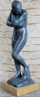 EVE by Auguste Rodin (1880) Bronze Sculpture Green Patina