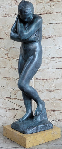 EVE by Auguste Rodin (1880) Bronze Sculpture Green Patina