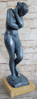 EVE by Auguste Rodin (1880) Bronze Sculpture Green Patina