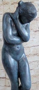 EVE by Auguste Rodin (1880) Bronze Sculpture Green Patina