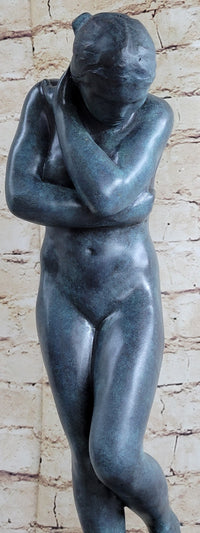 EVE by Auguste Rodin (1880) Bronze Sculpture Green Patina