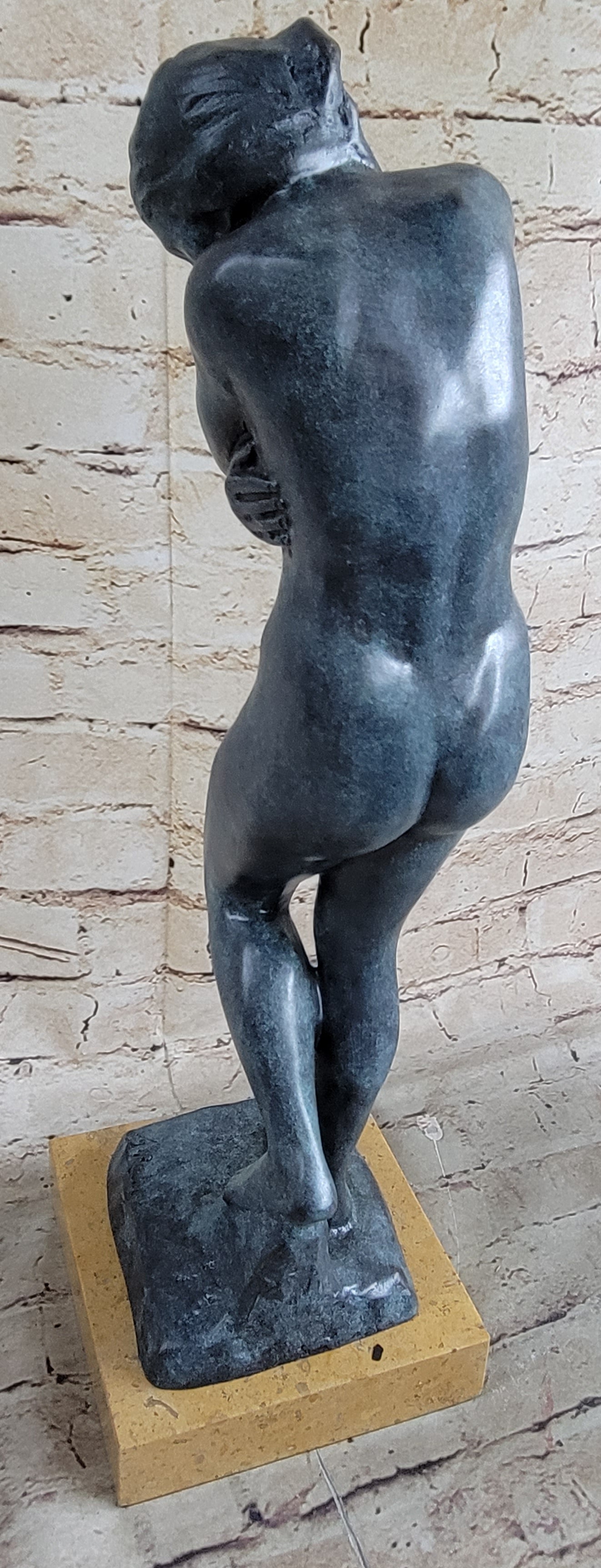 EVE by Auguste Rodin (1880) Bronze Sculpture Green Patina