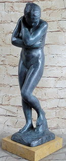 EVE by Auguste Rodin (1880) Bronze Sculpture Green Patina