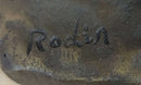 ADAM by Auguste Rodin (1880) Bronze Sculpture on Marble Base