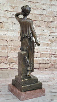 Captive Woman Awaits her Savior - Bronze Sculpture by Villanis