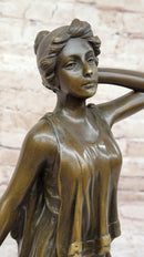 Captive Woman Awaits her Savior - Bronze Sculpture by Villanis