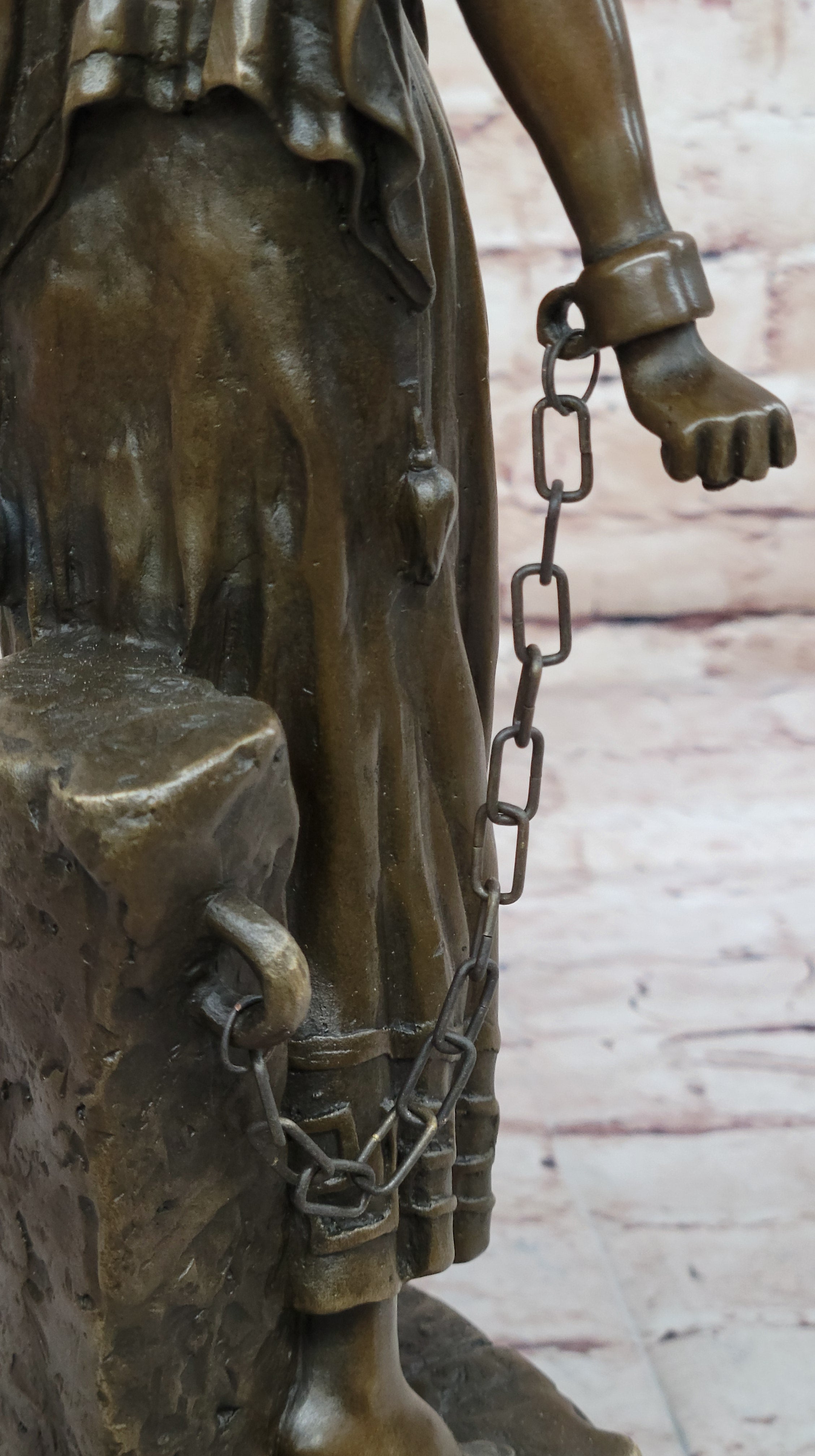 Captive Woman Awaits her Savior - Bronze Sculpture by Villanis