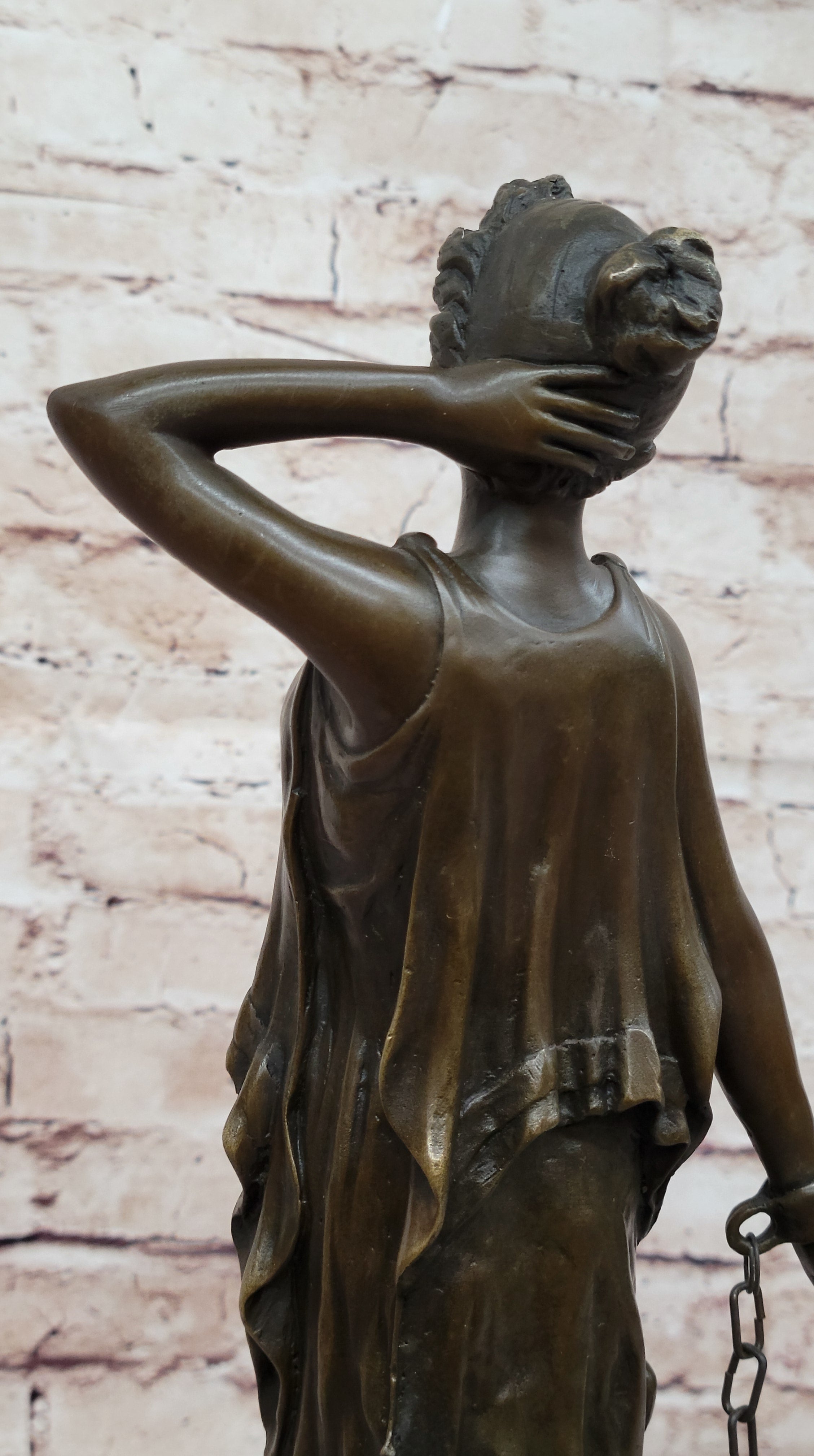Captive Woman Awaits her Savior - Bronze Sculpture by Villanis