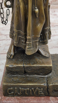 Captive Woman Awaits her Savior - Bronze Sculpture by Villanis