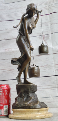 Water Bearer (1910) after Karl P. Kowalczewski Bronze on Marble