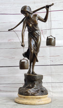 Water Bearer (1910) after Karl P. Kowalczewski Bronze on Marble