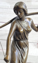 Water Bearer (1910) after Karl P. Kowalczewski Bronze on Marble