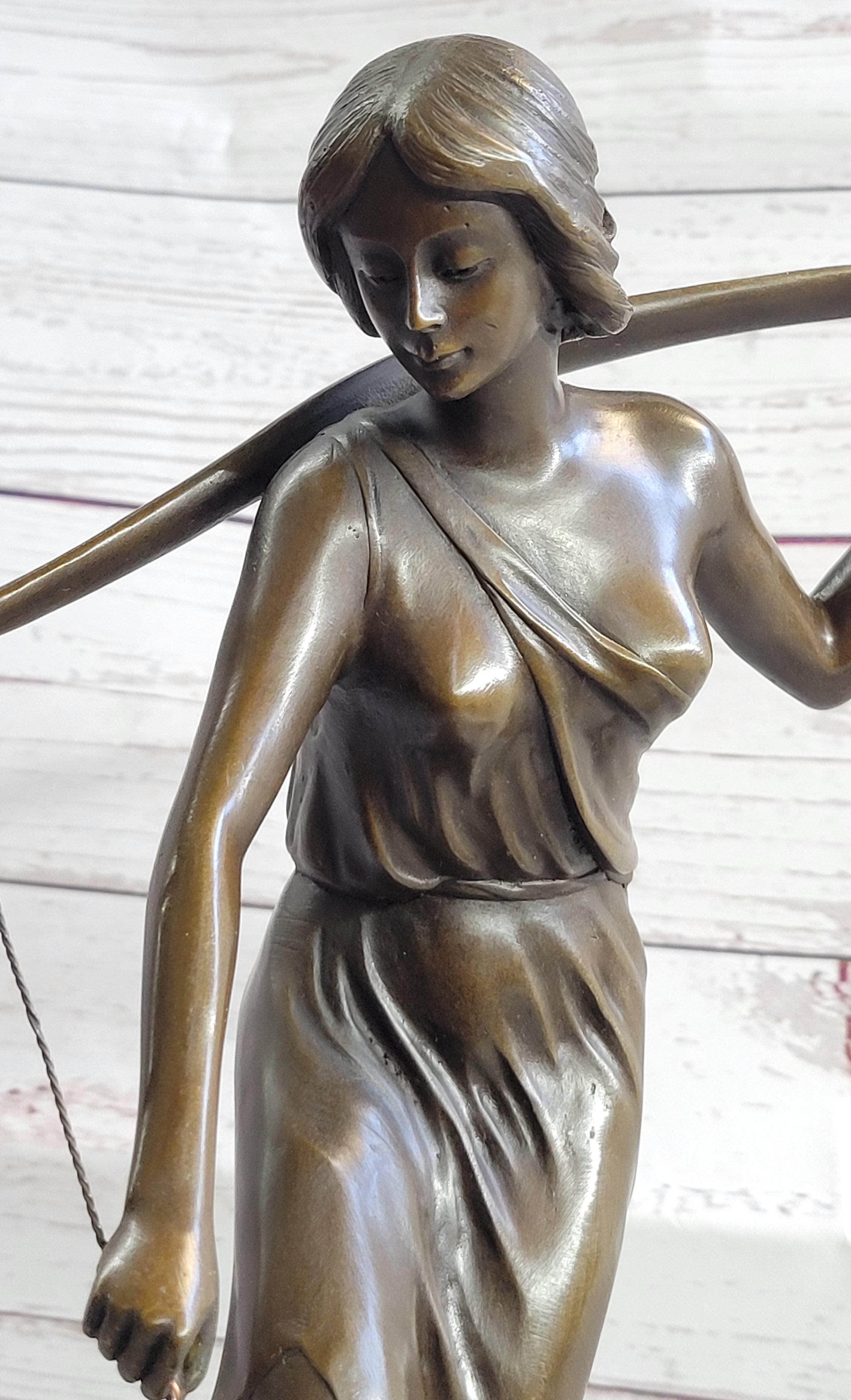 Water Bearer (1910) after Karl P. Kowalczewski Bronze on Marble