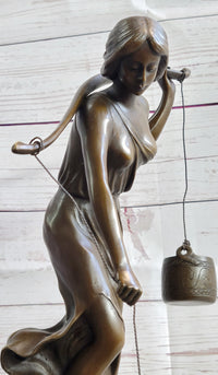 Water Bearer (1910) after Karl P. Kowalczewski Bronze on Marble