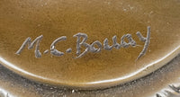 Tambourine Dancer Girl Bronze Sculpture by M.C. Bouay