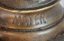 Bronze Lady Blind Justice Scales Law Sculpture Marble Figure