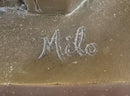A Fine Quality Genuine Bronze Sculpture of a Lady Playing a Lute by Milo Statue