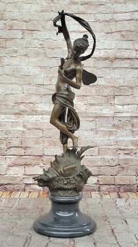 Z. Madrassi “Venus Emerging from a Conch Shell” Bronze Sculpture