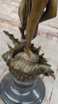 Z. Madrassi “Venus Emerging from a Conch Shell” Bronze Sculpture