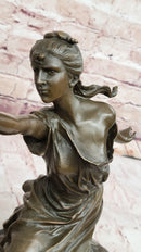 Femmes Fatales Bronze After Edouard Drouot Fencing Foil