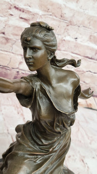 Femmes Fatales Bronze After Edouard Drouot Fencing Foil