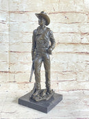 Classic Cowboy by Milo Bronze Sculpture Marble Base