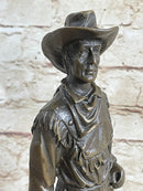 Classic Cowboy by Milo Bronze Sculpture Marble Base
