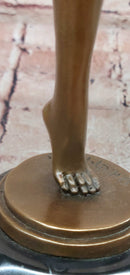 Art Deco Chiparus Dancer w/ Hula Hoop Bronze 20" x 10"