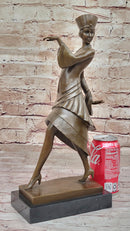 Art Deco Bronze Sculpture 'Walk Like an Egyptian' by Paul Phillipe